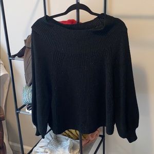 Off shoulder sweater